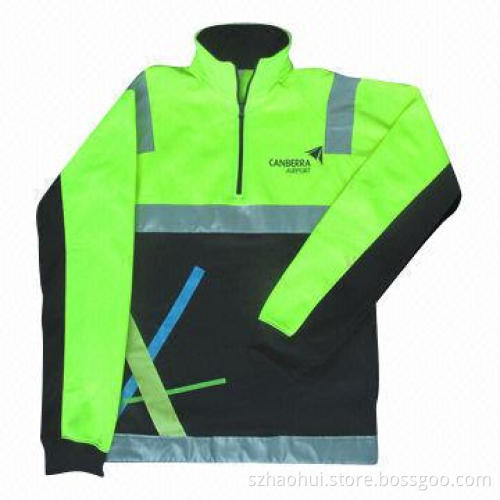 Hi Vis Coat with Reflector Band, XS-5XL Sizes